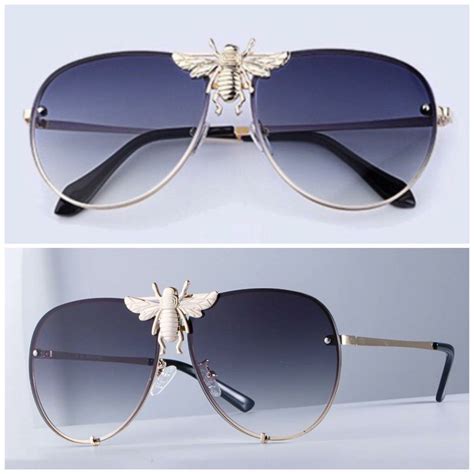 gucci bee aviator sunglasses|authentic gucci sunglasses sale.